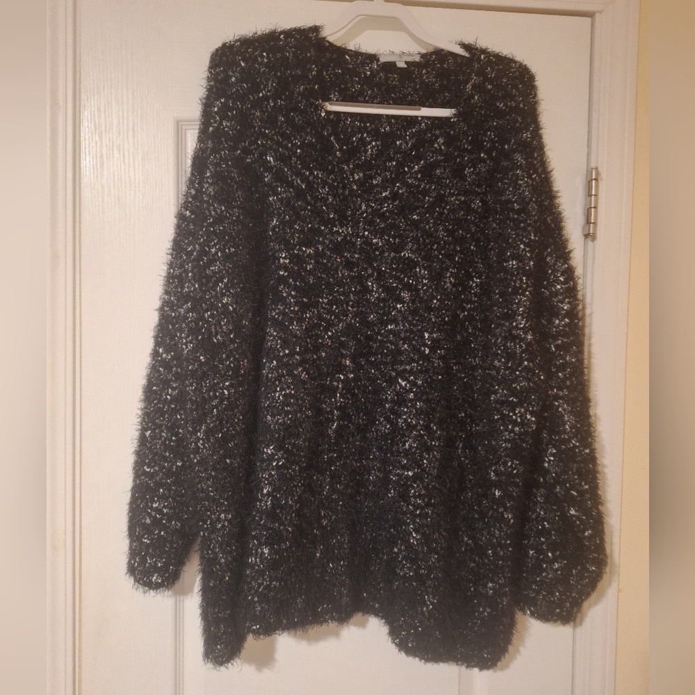 Heart N Soul Womens Cozy Black Sweater 3X‎
